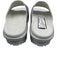 Gucci Shoe Size 39 Silver & White Leather & Rubber Interlocking GG Slide Sandals Silver & White / 39