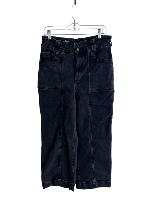 Pilcro Size 32 Grey Cotton Blend High Rise Zip Fly 5 Pocket Wide Leg Jeans Grey / 32