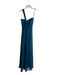 Amsale Size 4 Teal Silk Sleeveless Pleated Detail Bow Detail Back Zip Dress Teal / 4