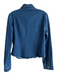 Stella Dallas Size M Blue Cotton Blend Long Sleeve Button Front Collar Top Blue / M