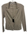 Fabiana Filippi Size XS Beige Cotton Blend Long Sleeve Snap Cardigan Beige / XS