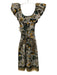 Ulla Johnson Size 4 White, Yellow & Blue Cotton Abstract Floral U Neck Dress White, Yellow & Blue / 4