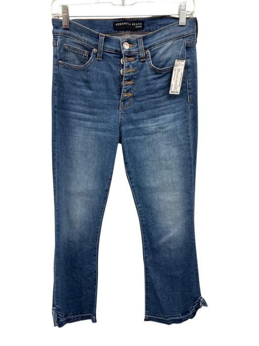 Veronica Beard Jeans Size 27 Medium dark wash Cotton Blend Denim High Rise Jeans Medium dark wash / 27