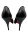 Christian Louboutin Shoe Size 39 Black Leather Peep Toe Stiletto Pumps Black / 39