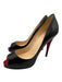 Christian Louboutin Shoe Size 39 Black Leather Peep Toe Stiletto Pumps Black / 39