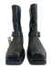 Rag & Bone Shoe Size 39 Black Pebble Leather Silver Hardware Square Toe Boots Black / 39