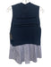 Veronica Beard Size Medium Navy & Blue Cotton Blend Knit Sleeveless Top Navy & Blue / Medium