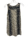 Vince Size XS Cream & Black Silk Animal Print Sleeveless Tank Top Cream & Black / XS