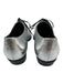 Celine Shoe Size 36.5 Silver Leather Metallic Lace Up Flat Closed Toe Shoes Silver / 36.5