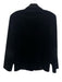 Escada Size 40 Black Cotton Velvet Stitch Detail 2 Button Blazer Jacket Black / 40