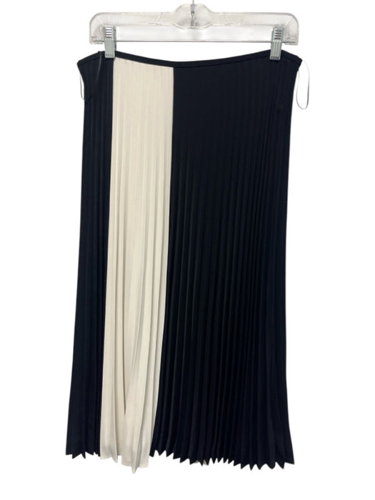 Proenza Schouler White Label Size 8 Black & White Polyester Side Zip Midi Skirt Black & White / 8