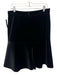 Akris Punto Size 12 Black Polyester Velvet Back Zip Peplum Knee length Skirt Black / 12