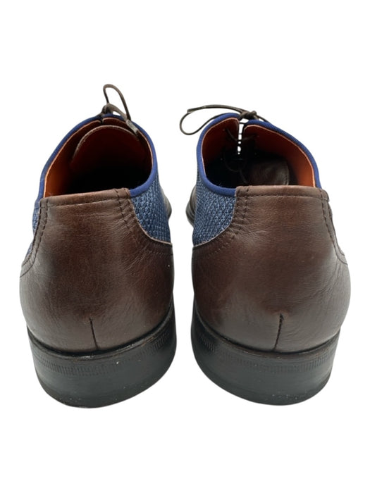 Etro Shoe Size 41 AS IS Brown & Blue Leather Solid Loafer Men's Shoes Brown & Blue / 41