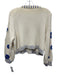 Alice + Olivia Size L Cream, Blue, Yellow Wool & Cotton Buttons Cardigan Cream, Blue, Yellow / L