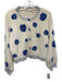 Alice + Olivia Size L Cream, Blue, Yellow Wool & Cotton Buttons Cardigan Cream, Blue, Yellow / L