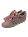 Golden Goose Shoe Size 37 Pink & Cream Leather Lace Up Glitter Sneakers Pink & Cream / 37