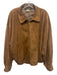 Brooks Brothers AS IS Size L Brown Suede Solid Zipper Emmett Jacket Brown / L