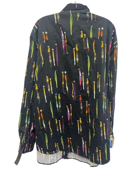 Robert Graham Size 2XL White & Multi Cotton Floral Button Down Long Sleeve Shirt White & Multi / 2XL