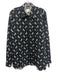Versace Jeans Co. Size L Black & White Cotton Zebra Men's Long Sleeve Shirt Black & White / L