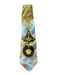 Gianni Versace Gray & Yellow Silk All Over Print Men's Tie Gray & Yellow