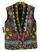 Etro Size 42 Black & Multi Color Cotton Blend Embroidered Floral Paisley Vest Black & Multi Color / 42