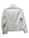 Julie Brown Size 2 White Faux Leather Moto Long Sleeve Jacket White / 2