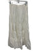 Ulla Johnson Size 4 White Cotton Gathered Side Zip Midi Skirt White / 4