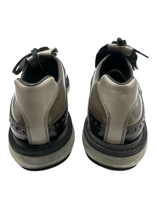 Prada Shoe Size 9.5 Gray & Brown Leather Tassel Dress Men's Shoes Gray & Brown / 9.5