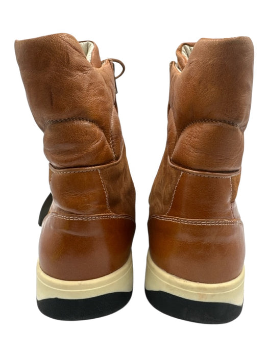 Alexander McQueen Shoe Size 45 Brown Leather Solid Sneaker High Top Men's Shoes Brown / 45