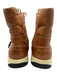 Alexander McQueen Shoe Size 45 Brown Leather Solid Sneaker High Top Men's Shoes Brown / 45