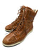 Alexander McQueen Shoe Size 45 Brown Leather Solid Sneaker High Top Men's Shoes Brown / 45