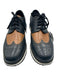 Prada Shoe Size 9 Blue & Brown Leather Two Tone Dress Men's Shoes Blue & Brown / 9