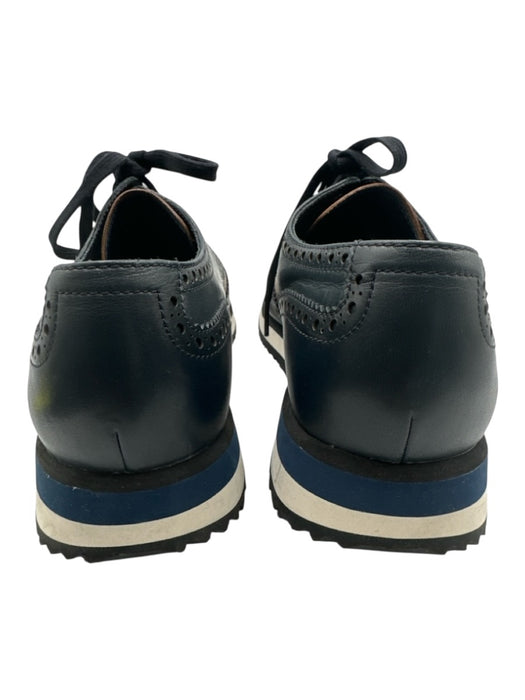 Prada Shoe Size 9 Blue & Brown Leather Two Tone Dress Men's Shoes Blue & Brown / 9
