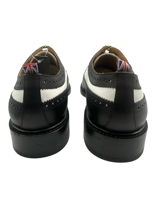 Burberry Shoe Size 44 Black & White Leather Two Tone Dress Men's Shoes Black & White / 44