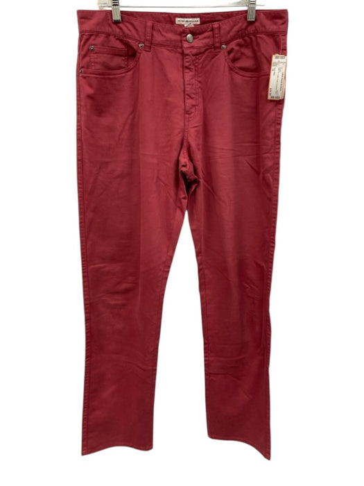 Peter Millar Size 34 Pink Cotton Solid Men's Pants Pink / 34