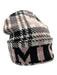 Missoni Blue & Grey Wool & Acrylic Tartan Logo Beanie Hat Blue & Grey