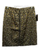 J. McLaughlin Size 2 Black & Ivory cotton & metallic jaquard Floral Print Skirt Black & Ivory / 2
