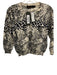 Samantha Sung Size 4/S Black, Blue & White Cotton Spotted Cropped Sweater Black, Blue & White / 4/S