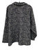Lafayette 148 Size XL Navy & Cream Acrylic Blend Jacquard Open Front Jacket Navy & Cream / XL