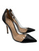 Gianvito Rossi Shoe Size 36 Black Leather & Synthetic Pointed Toe Stiletto Pumps Black / 36