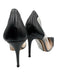 Gianvito Rossi Shoe Size 36 Black Leather & Synthetic Pointed Toe Stiletto Pumps Black / 36