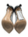 Gianvito Rossi Shoe Size 36 Black Leather & Synthetic Pointed Toe Stiletto Pumps Black / 36