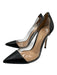 Gianvito Rossi Shoe Size 36 Black Leather & Synthetic Pointed Toe Stiletto Pumps Black / 36