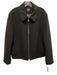 Boss Size 52 Black Wool Blend Solid Zip UP Men's Jacket Black / 52