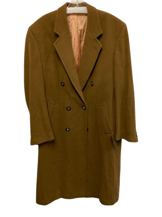 Kasper Size 42 Tan Cashmere Solid Overcoat Men's Jacket Tan / 42