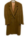 Kasper Size 42 Tan Cashmere Solid Overcoat Men's Jacket Tan / 42