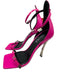 Versace Shoe Size 38 Hot pink Patent Leather Buckle Silver Heel 2 Strap Sandals Hot pink / 38