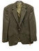 Hickey Freeman Olive Green & Multi Wool Plaid 2 Button Men's Blazer Olive Green & Multi / 40R
