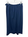 Saint Laurent Rive Gauche Size 44 Navy Blue & Black Wool Heathered Maxi Skirt Navy Blue & Black / 44