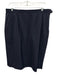 Yves Saint Laurent Rive Gauche Size 46 Navy Blue Wool Side Zip Pleated Skirt Navy Blue / 46